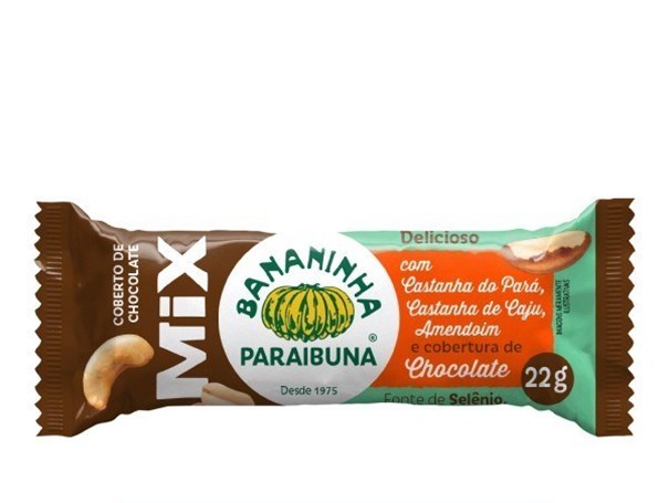 Imagem de Bananinha Mix Cobertura De Chocolate Paraibuna 22g