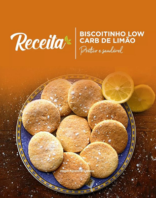 Biscoitinho Low Carb de Limão