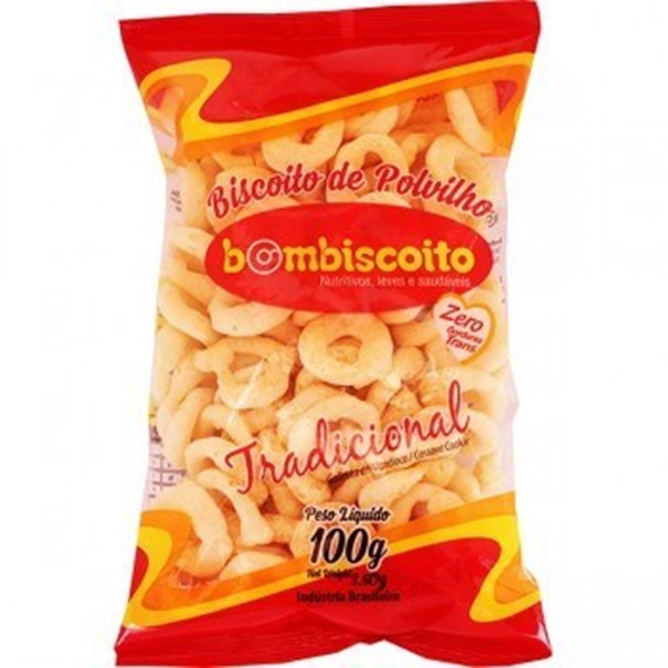 Imagem de Biscoito Polvilho Tradicional Bombiscoito 100g