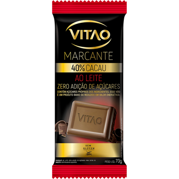 Imagem de Chocolate Ao Leite Zero Vitao 70g