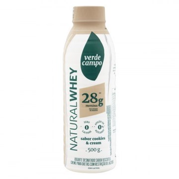 Imagem de Iogurte Natural Whey 28g Cookies & Cream Verde Campo 500g