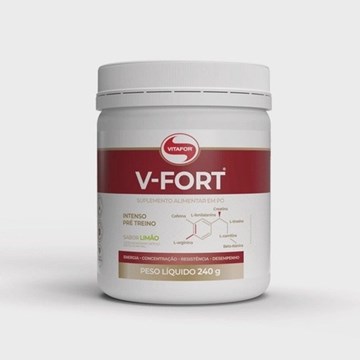 Imagem de Pré-Treino V-Fort Sabor Limão Vitafor 240g