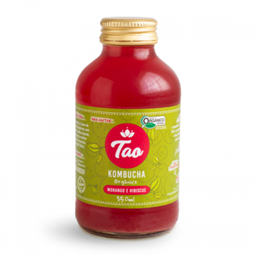 Imagem de Kombucha Sabor Morango e Hibiscus Orgânico Tao 350ml