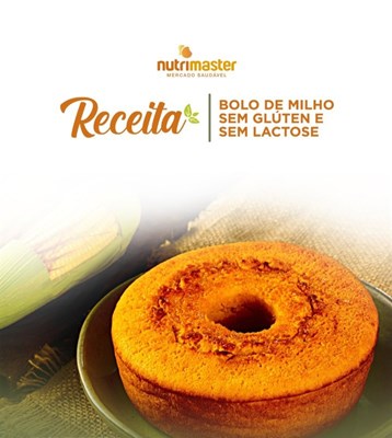 Bolo de Milho Sem Glúten e Sem Lactose