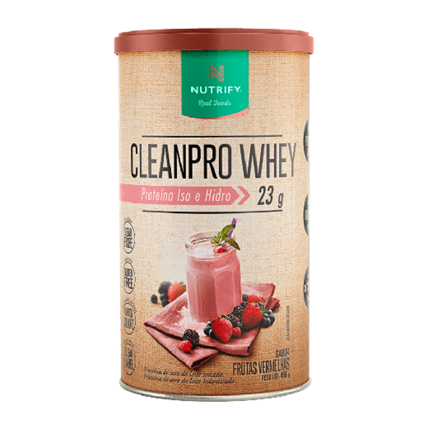 Imagem de Proteína CleanPro Whey Frutas Vermelhas Nutrify 450g