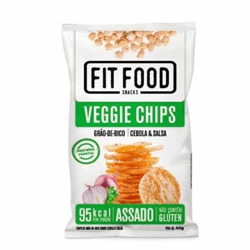 Imagem de Veggie Chips Grão de Bico Cebola e Salsa Fit Food 40g