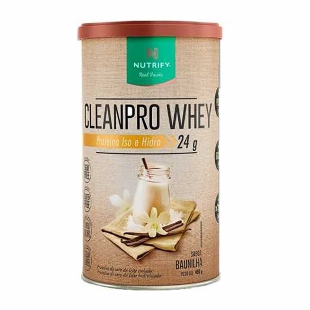 Imagem de Proteína CleanPro Whey Sabor Baunilha Nutrify 450g