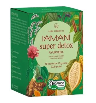 Imagem de Chá Orgânico Super Detox Iamani 15 Sachês 1.5g