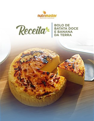 Bolo de Batata Doce e Banana da Terra