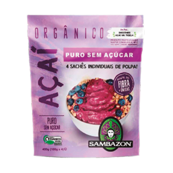 Imagem de Açaí orgânico Puro Biose Sambazon 400ml