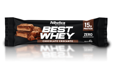 Imagem de Barra de Proteína Whey  Atlhetica Chocolate Crocante 62g