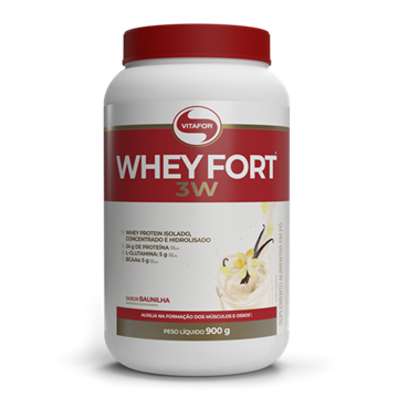 Imagem de Proteína Whey Fort 3w Baunilha 900g - Vitafor