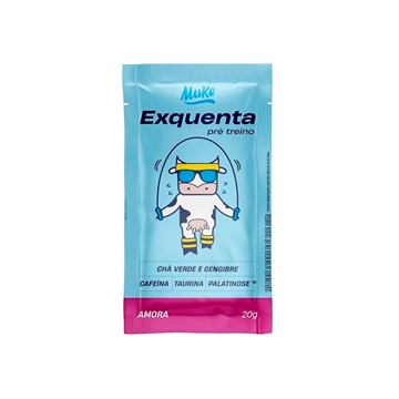 Imagem de Pre Treino Exquenta Pink Mais Mu Amora Sache 20g