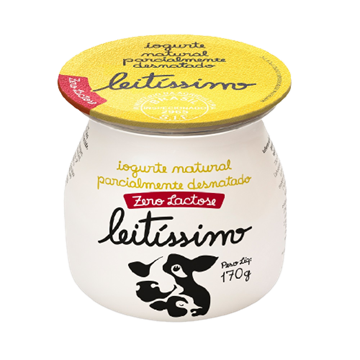 Imagem de Iogurte Natural Parcialmente Desnatado Zero Lactose Leitissimo 170g