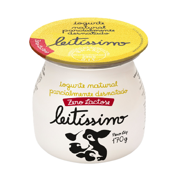 Imagem de Iogurte Natural Parcialmente Desnatado Zero Lactose Leitissimo 170g