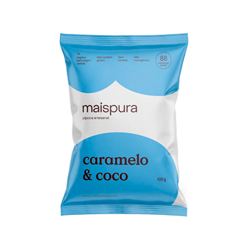 Imagem de Pipoca Mais Pura Caramelo Coco 100g