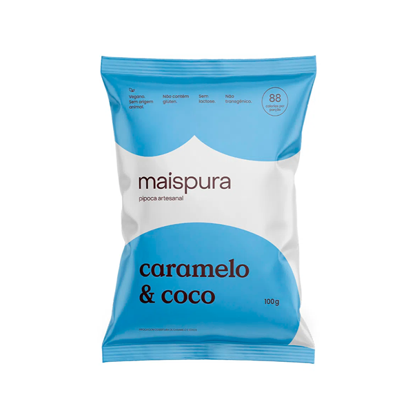Imagem de Pipoca Mais Pura Caramelo Coco 100g