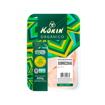 Imagem de Sobrecoxa de Frango Korin Congelado Orgânico 600g