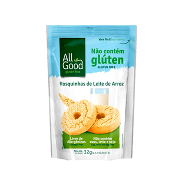 Imagem de Rosquinhas de Leite de Arroz All Good 32g