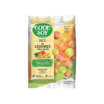 Imagem de Salgadinho Snacks de Legumes Sabor Queijo Good Soy 25g