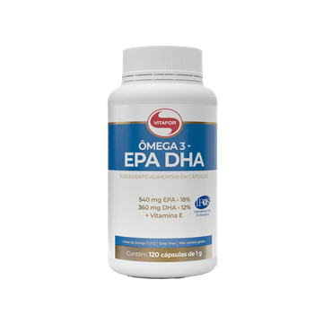 Imagem de Omegafor Omega 3 Epa/Dha Vitafor 1000mg 120 Cápsulas