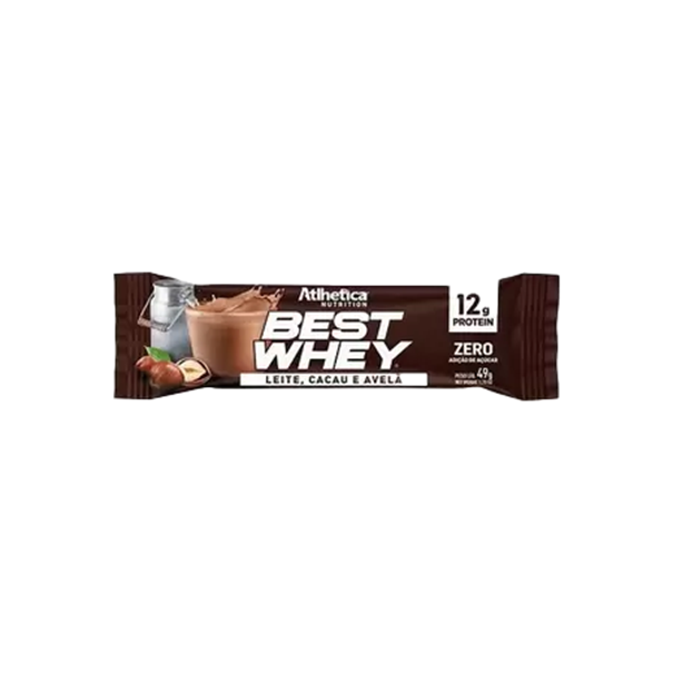 Imagem de Barra Proteina Best Whey Leite Cacau e Avela 49g