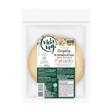 Imagem de Queijo Provolone Fatiado Vegano Vida Veg – 150g