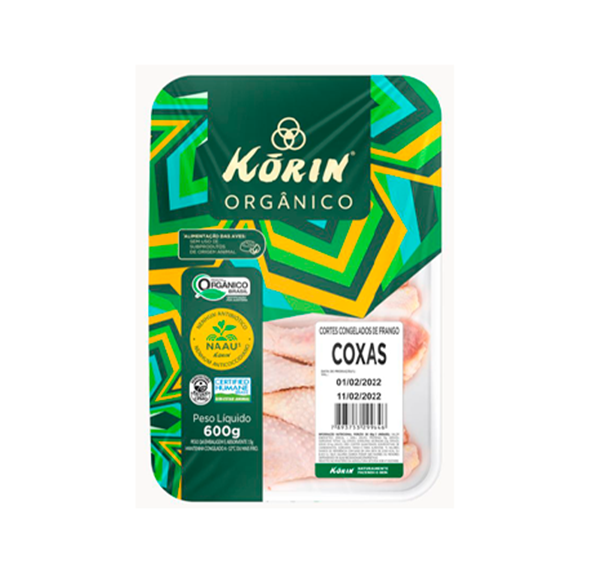 Imagem de Coxa de Frango Korin Congelado Orgânico 600g