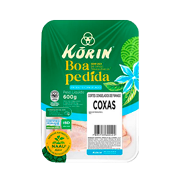 Imagem de Coxa de Frango Korin Livre de Transgênicos 600g