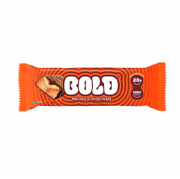 Imagem de Barra Sabor Paçoca e Chocolate Bold 60g