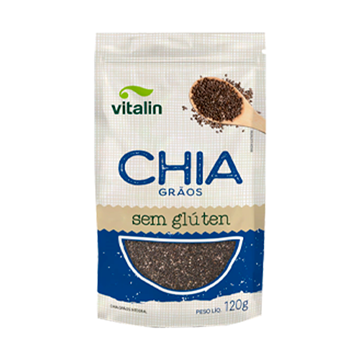 Imagem de Semente de Chia Vitalin sem glúten 120g