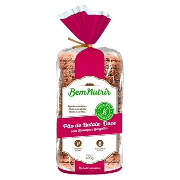 Imagem de Pão Bem Nutrir de Batata Doce com sementes sem glúten 500g