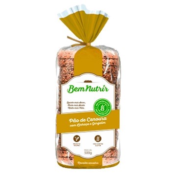 Imagem de Pão Bem Nutrir Cenoura com sementes Sem Glúten 500g