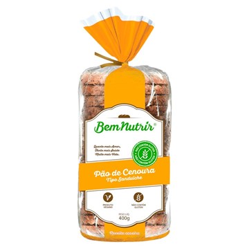 Imagem de Pão Bem Nutrir de Cenoura Sem Glúten 500g