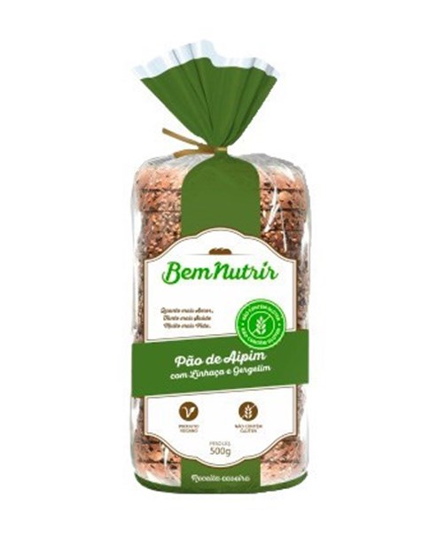 Imagem de Pão de Aipim com Sementes Sem Glúten Bem Nutrir 500g