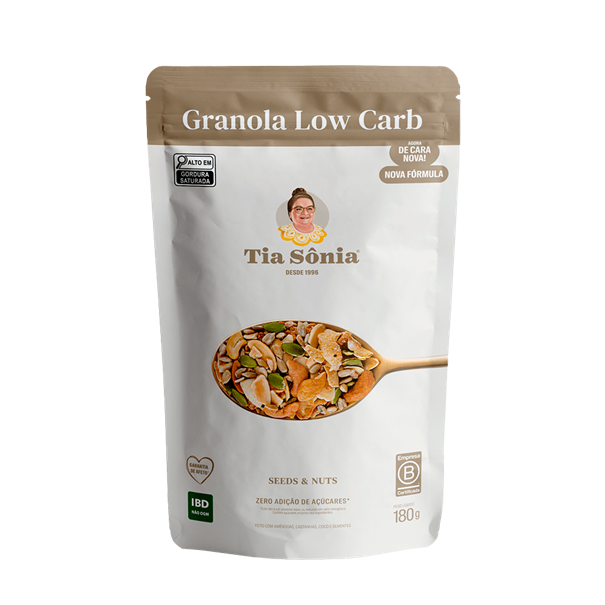 Imagem de Granola Low Carb Tradicional Tia Sônia 180g