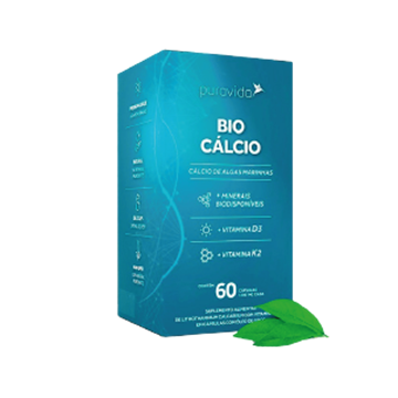Imagem de Bio Cálcio Pura Vida com D3 e K2 60 caps