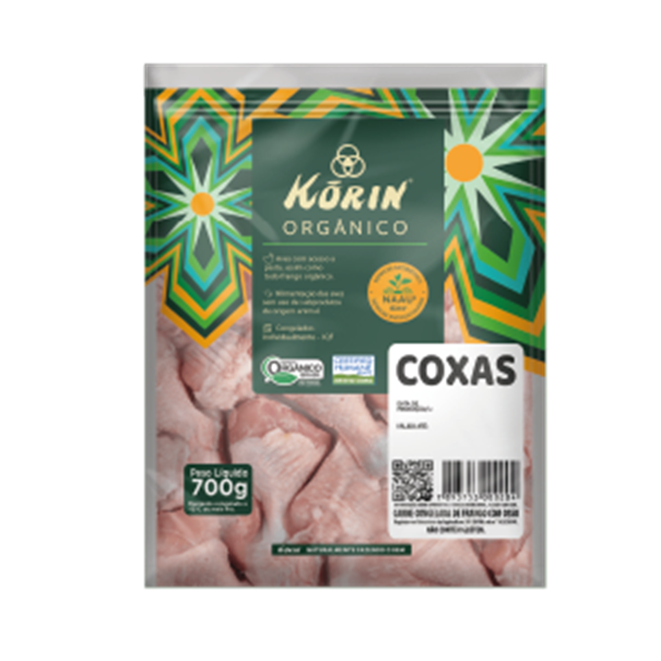 Imagem de Coxa Frango Organico Korin Iqf 700g