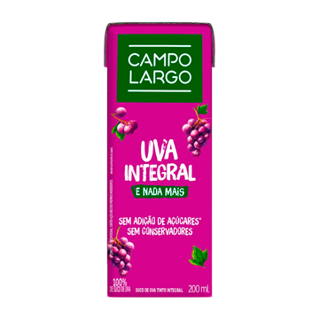 Imagem de Suco de Uva Integral Campo Largo 200mL
