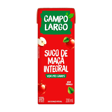 Imagem de Suco de Maçã Integral Campo Largo 200ml