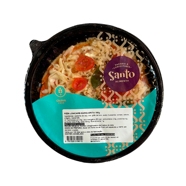 Imagem de Pizza Marguerita de Frigideira Sem Glúten Sto alimento 180g