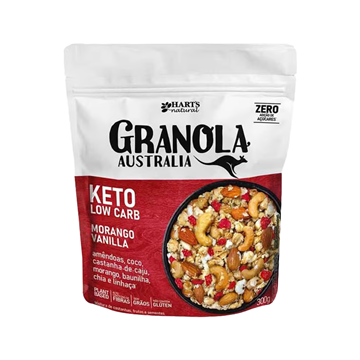 Imagem de Granola Australiana Harts Low Carb Keto Morango Vanilla 300g