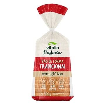 Imagem de Pão De Forma Tradicional Sem Glúten 300g - Vitalin