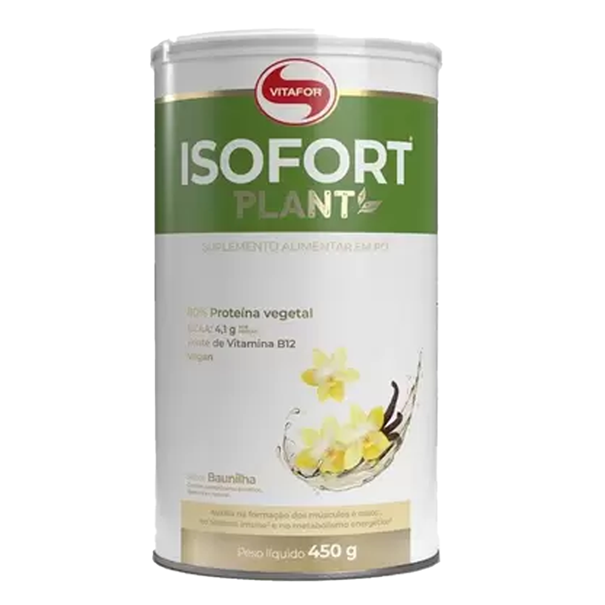 Imagem de Proteína isofort plant baunilha 450g -Vitafor