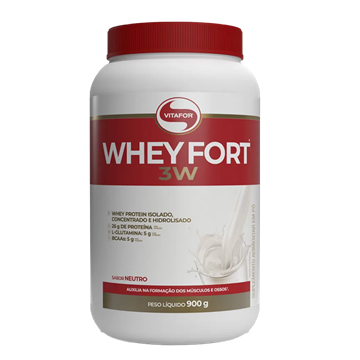 Imagem de Prot Whey Fort 3w Vitafor Neut 900g