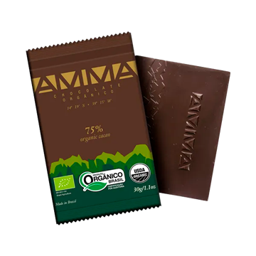 Imagem de chocolate orgânico Amma 75 30g