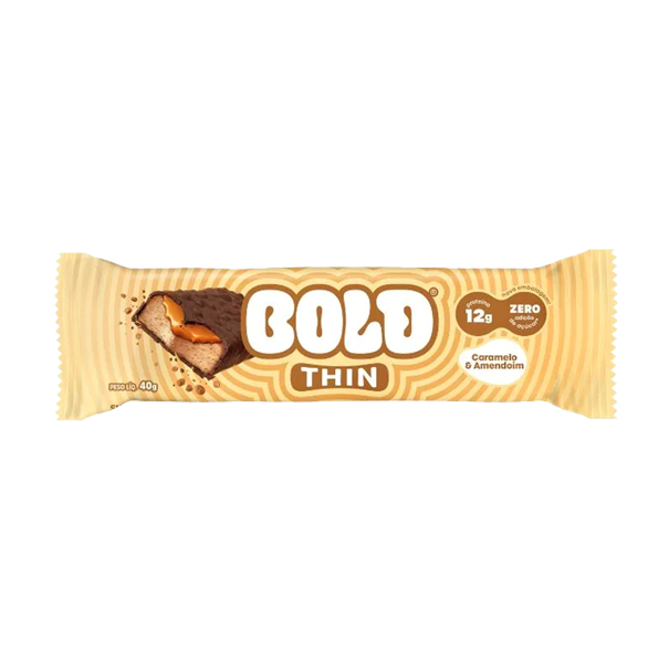 Imagem de Barra  Bold Thin Caramelo Amendoim 40g
