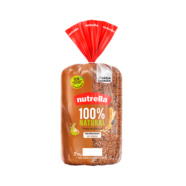 Imagem de Pão 100% Natural Nutrella 450g