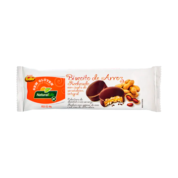 Imagem de Biscoito de Arroz Recheado c/ Pasta de Amendoim Natural Life 40g